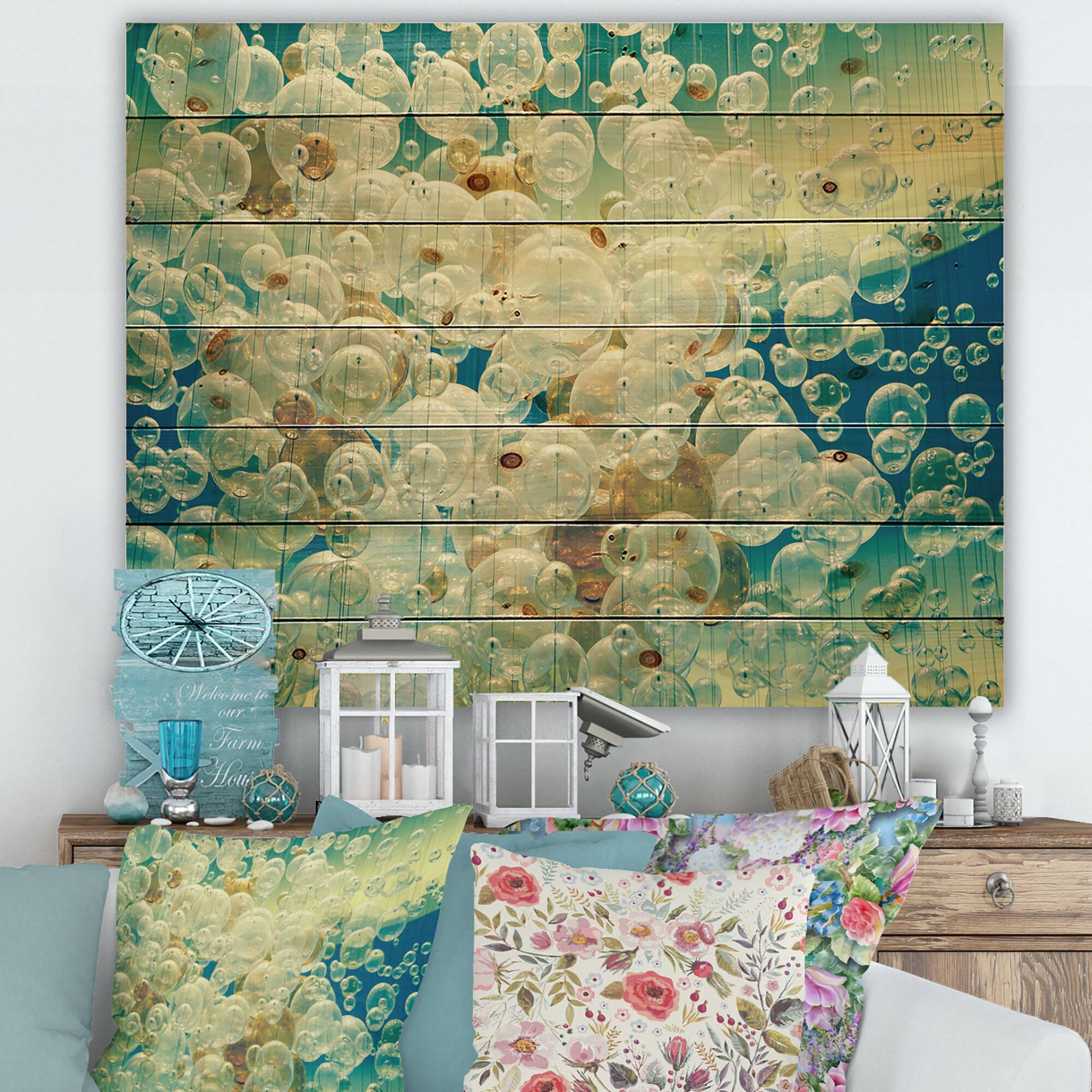 Designart - Abstract Chandelier In The Form of Balls I